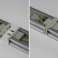 3 Chip SMD LED Licht / Leiste / Schiene 50cm Wei&szlig;