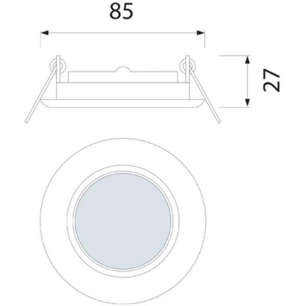 Einbaurahmen GU10/MR16 passend für Artikel 4161