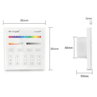 2.4G Wandschalter für RGB CCT Beleuchtung 4-Kanal MiLight kompatibel