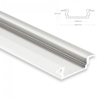 2m Einbauprofil, flach für maximal 12mm LED...