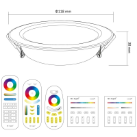 MiLight 6W RGB+CTT Einbaustrahler Deckenspot Farbwechsel und Farbtemperatur
