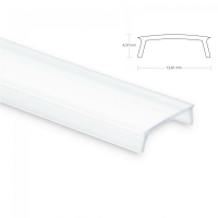 LED EINBAU-Profil 200 cm Aluschiene Hoch / Flügel Lichtband max. 12mm mit Abdeckung