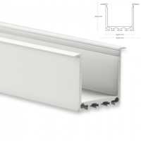 LED Aufbau-Profil 200 cm Aluschiene Hoch / Flügel /Lichtband max. 24mm PN7