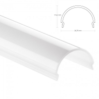 LED Aufbau-Profil 200 cm Aluschiene flach / Flügel /Lichtband max. 24mm +runde Abdeckung
