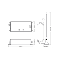 433 MHz MiBoxer Steuergerät für Poolbeleuchtung RGBCCT WL-433 DMX