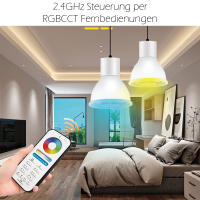 Smart ZigBee LED Gu10 Leuchtmittel kompatibel RGBCCT PRO MiBoxer Spot mit Fernbedienung