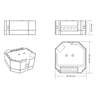 ZigBee Einbaudose Unterputz Dimmer 2adrig Controller ZigBee 3.0 kompatibel