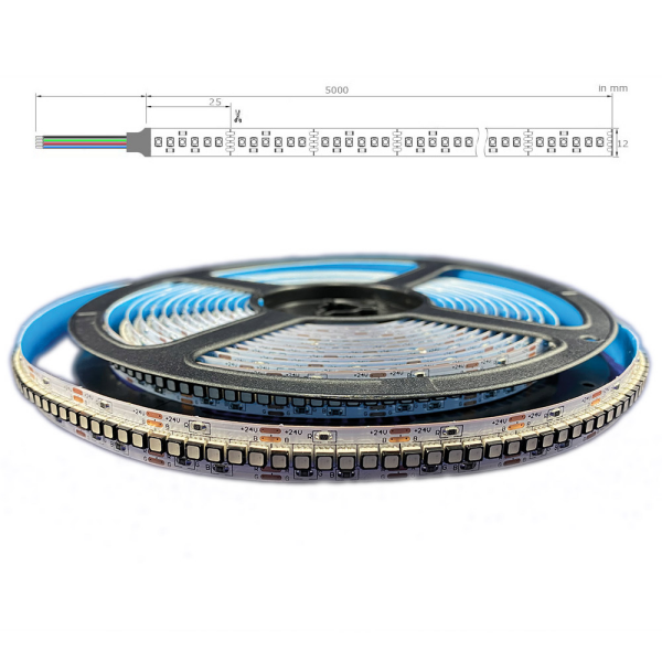 LED Stripe Band Flexband RGB SMD3535 mit 240LED/m 24VDC