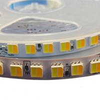 2in1 CCT Farbtemperaturwechsler LED Weiß zu Warmweiß LED Lichtband Stripe 5m 24VDC SMD5050