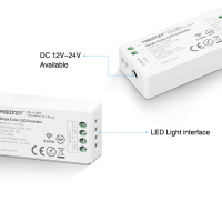 MiBoxer LED 1 Kanal Steuergeräte 12A Controller kleine Version Dimmer (Einzelfarbe)
