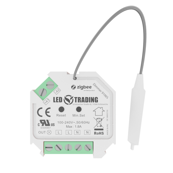 ZigBee Triac Dimmer für Einbaudose Unterputz Steuergerät Controller ZigBee für Schalter