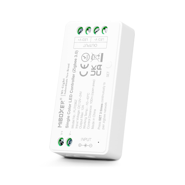 MiBoxer ZigBee 3.0 Einfarb LED Controller – Tuya Smart Home Lichtsteuerung für 12–24 V LED-Stripes