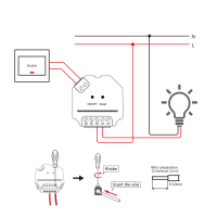 GLEDOPTO ZigBee Einbaudose Unterputz Schalter ohne Nullleiter