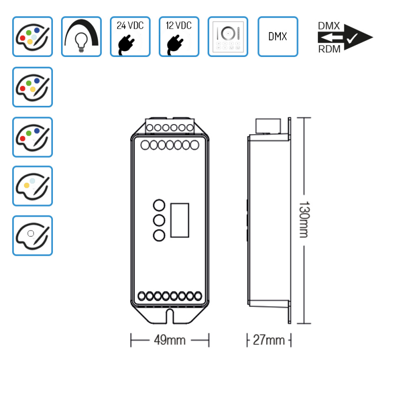 DMX RDM Decoder D5-CX von MiBoxer