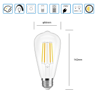 ST64 LED E27 Leuchtmittel ZigBee3.0 Pro Serie CCT Farbtemperatur