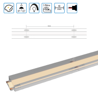 COB LED Streifen Lichtband mit 10W/m CRI&gt;90 mit 320 LED/m IP67