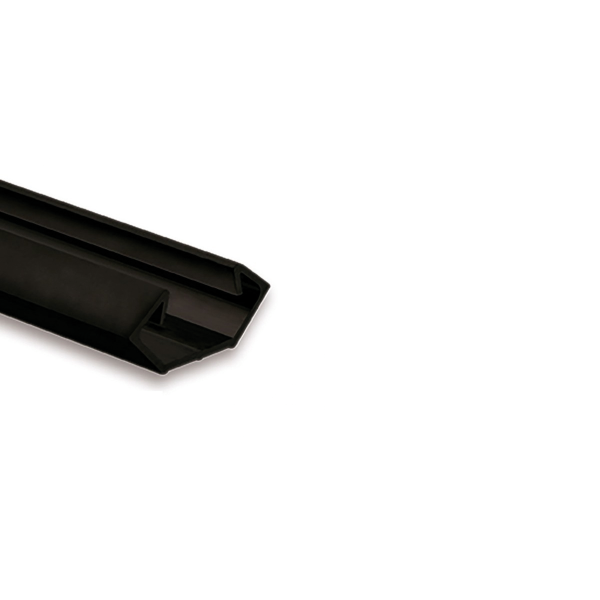 2m Eckprofil Eck-Profil 200cm max. 11mm LED Lichtbandbreite Schwarz Opale Abdeckung