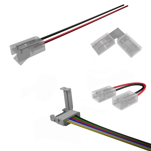 Direktverbinder und Anschlüsse für LED Lichtband