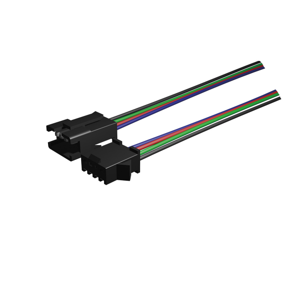 Steckverbinder für LED Lichtbänder zum Anschluss und verbinden 4-poliger Anschluss