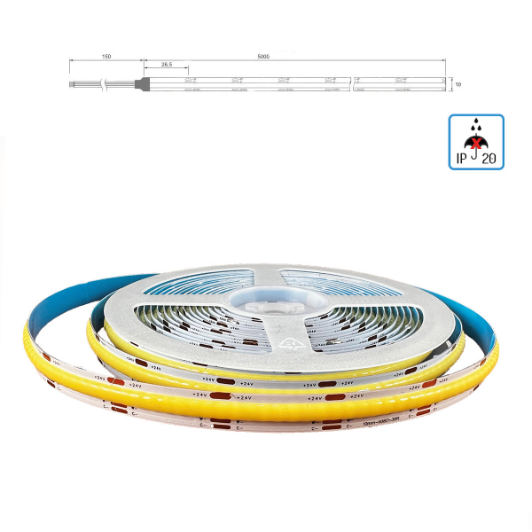 COB CCT Farbtemperaturwechsler LED Weiß zu Warmweiß LED Lichtband 1800K-6500K IP20