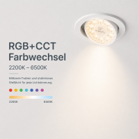 Smart ZigBee LED Gu10 Leuchtmittel kompatibel RGBCCT PRO MiBoxer 120°