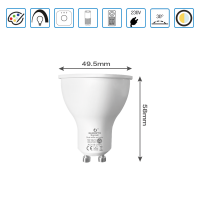 Smart ZigBee LED Gu10 Leuchtmittel kompatibel RGBCCT PRO...