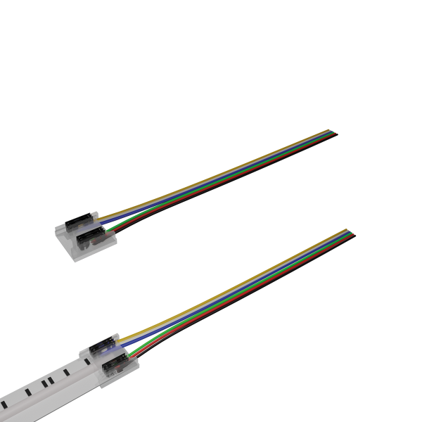 Direktverbinder und Anschlüsse für LED COB Lichtband 6p Anschlußkabel 12mm