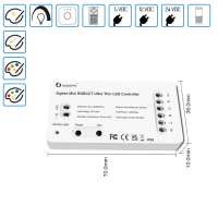 GLEDOPTO Steuergerät Controller ZigBee 3.0 Pro Mini...