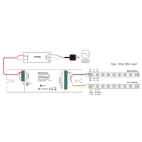 Matter over Thread RGB+CCT LED Controller 12-24VDC