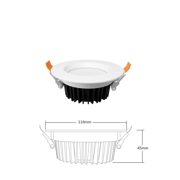 ZigBee Pro Deckeneinbaustrahler mit RGB Farbwechsel CCT Steuerung MiBoxer 9 Watt - Sale