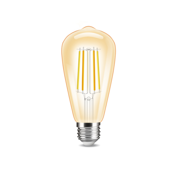 ST64 LED E27 Leuchtmittel ZigBee3.0 Pro Serie CCT Farbtemperatur Glas - Amber - Sale