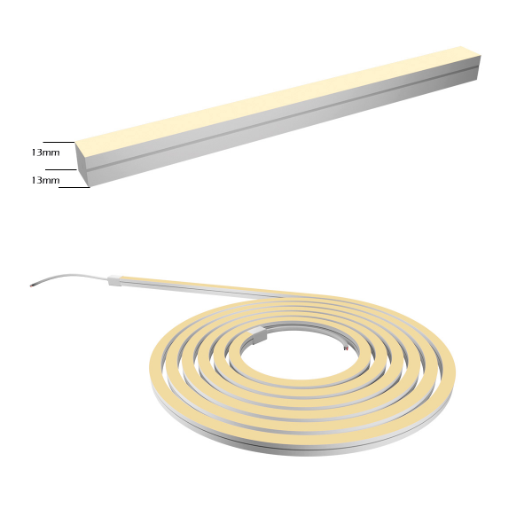 3D LED Neon Schlauch flexibel biegbar Top/Side IP67 warmweiß 3000K