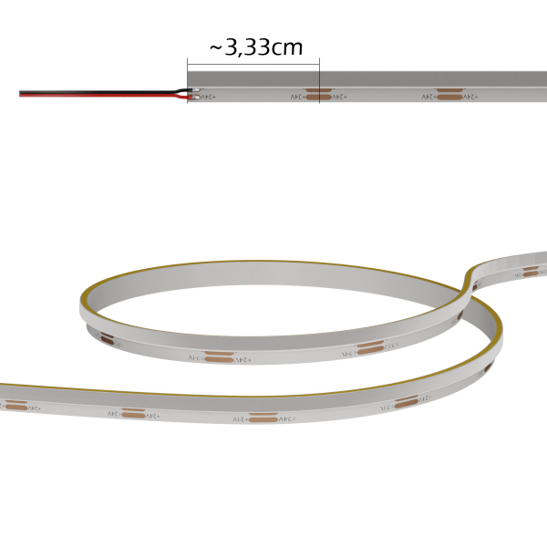 LED COB Lichtstreifen Sideview seitlich abstrahlendes Fugenlicht 4000 Kelvin