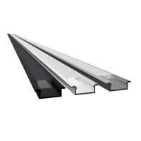 2m Einbauprofil flach Flügel für maximal 13mm...