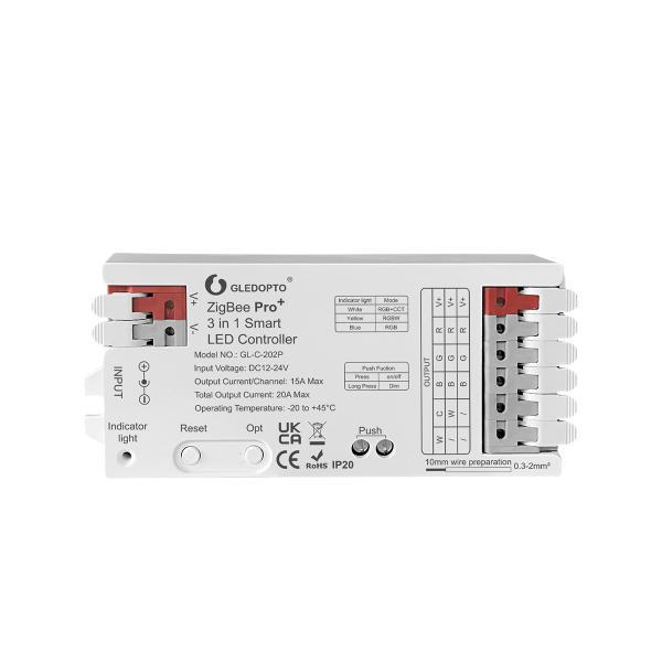 GLEDOPTO ZigBee Pro Plus Serie Steuergeräte für LED Lichtbänder Smarthome 3in1