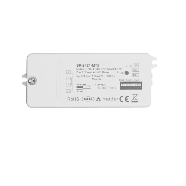 Matter over Thread zu Dali Controller Dimmer RGBWA - SR-2421-MT5 RGBCCT
