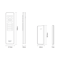 Fernbedienung MiBoxer 2.4G schwarz C2 - 4 Kanal AN/AUS