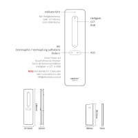 Fernbedienung MiBoxer 2.4G schwarz C4 - 1 Kanal RGBCCT