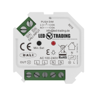 DALI + Push AC Phasenabschnittdimmer SR-2303SAC-HP für LED, Halogen & Glühlampen