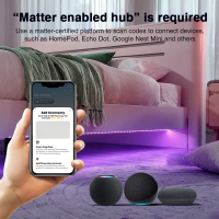 Matter RGBCCT LED Controller für 5-12–24V LED-Streifen Amazon Zertifiziert