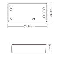 MiBoxer FUT035Z+ 2-in-1 LED Controller – Zigbee 3.0 (Einfarbig/CCT), 12–24V