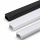 Aluminium LED Aufbauprofil 2m flach 14x7 mm für LED Streifen mit Abdeckung