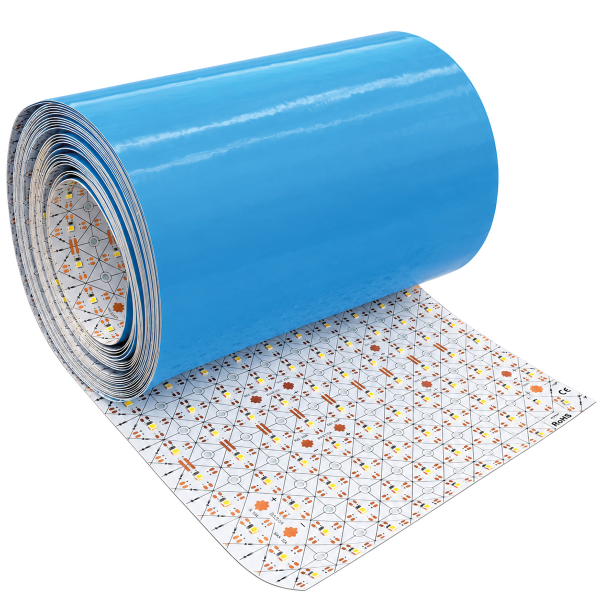 LED Folie 6000K 24V – 240mm breit, 528 LED/m, 40W/m, flexibel & schneidbar 10m Rolle