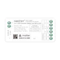 Matter WLAN LED-Controller 12–24 V – SM2 für CCT / SM5 für RGB+CCT